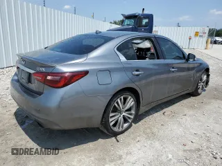 2019 Infiniti Q50 Luxe z VIN JN1EV7AR7KM592198, wystawiony jako Copart lot #59675934 z przebiegiem 97 104 mil mil oraz Czysty tytuł • Clean title. Historia ofert i sprzedaży dostępna na DreamBid. Obrazek 3.
