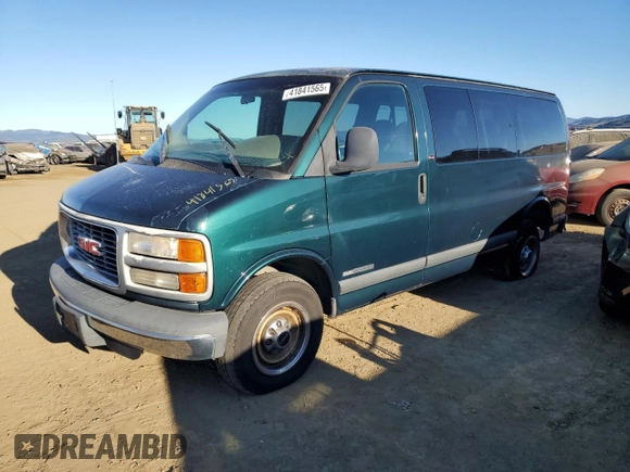 1997 GMC Savana z VIN 1GKGG25R4V1024370, wystawiony jako Copart lot #41841565 z przebiegiem 95 950 mil mil oraz Szkoda całkowita • Salvage title. Historia ofert i sprzedaży dostępna na DreamBid. Obrazek 1.