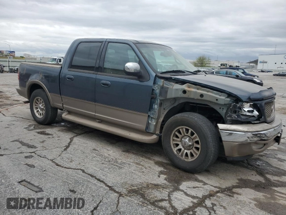 2001 Ford F-150 XLT with VIN 1FTRW07LX1KA18940, listed as a Copart auction lot 50723495 with 133,686 mi miles and Salvage title. Bid and sale history available at DreamBid. Image 4.