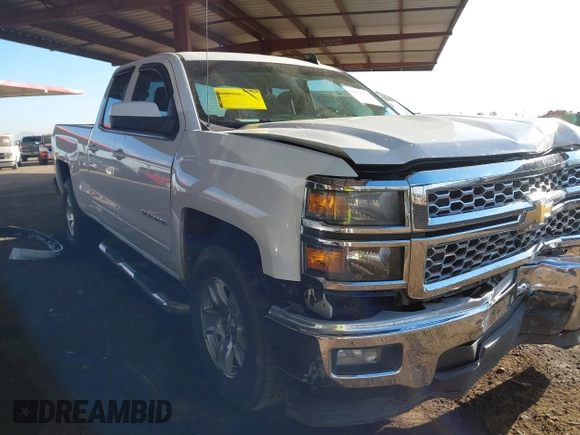 2015 Chevrolet Silverado 1500 LT with VIN 1GCRCRECXFZ393967, listed as a IAAI auction lot 41435914 with 136,697 mi miles. Bid and sale history available at carsss.com. Image 1.
