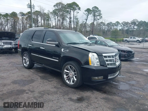 2013 Cadillac Escalade Platinum Edition with VIN 1GYS4DEF8DR105284, listed as a IAAI auction lot 41662224 with 118,359 mi miles. Bid and sale history available at carsss.com. Image 1.
