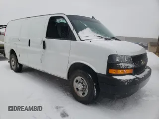 2021 Chevrolet Express Cargo with VIN 1GCWGAFP9M1245301, listed as a Copart auction lot 44656195 with 55,710 mi miles and Salvage title. Bid and sale history available at DreamBid. Image 4.