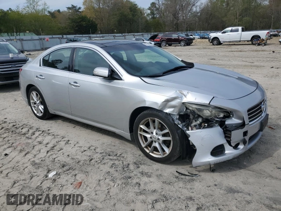 2011 Nissan Maxima SV with VIN 1N4AA5AP9BC861601, listed as a Copart auction lot 52743865 with 149,987 mi miles and Salvage Title. Bid and sale history available at DreamBid. Image 4.