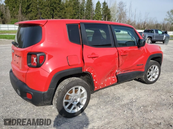 2023 Jeep Renegade Latitude с VIN ZACNJDB18PPP15934, выставлен на аукционе Copart как лот 54472165 с пробегом Не указан миль и Списание • Salvage title. История ставок и продаж доступна на DreamBid. Изображение 3.