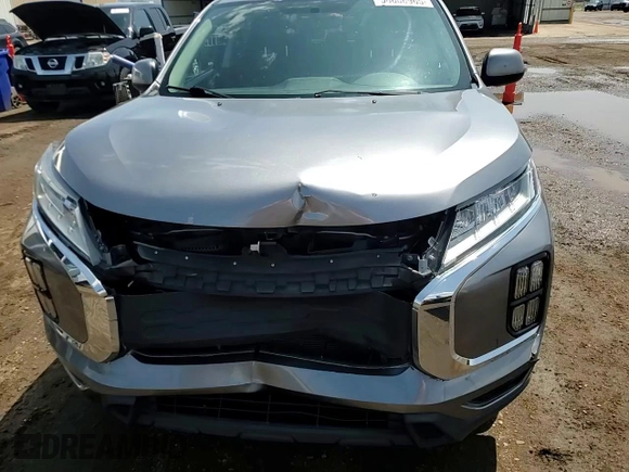 2020 Mitsubishi Outlander ES with VIN JA4AP3AU1LU011034, listed as a Copart auction lot 58606965 with 92,423 mi miles and Salvage title. Bid and sale history available at DreamBid. Image 14.