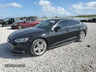 2018 Audi A5 Sportback Prestige with VIN WAUFNCF5XJA007269, listed as a Copart auction lot 44443225 with 52,537 mi miles and Salvage Title. Bid and sale history available at carsss.com. Image 1.