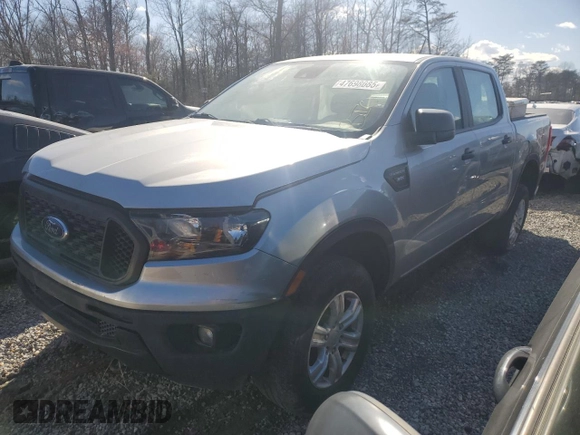 2020 Ford Ranger XL with VIN 1FTER4FH7LLA21429, listed as a Copart auction lot 47698085 with 89,639 mi miles and Salvage Title. Bid and sale history available at carsss.com. Image 1.