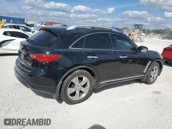2009 Infiniti FX35 with VIN JNRAS18U29M104295, listed as a Copart auction lot 77149894 with 0 mi miles and Non Repairable. Bid and sale history available at carsss.com. Image 3.