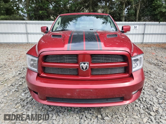 2012 Ram 1500 Sport with VIN 1C6RD7HT5CS276483, listed as a Copart auction lot 65822575 with 138,137 mi miles and Salvage title. Bid and sale history available at DreamBid. Image 5.