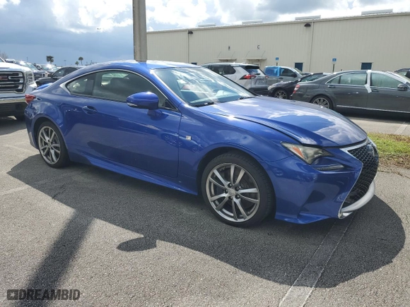2015 Lexus RC 350 with VIN JTHHE5BC7F5005473, listed as a Copart auction lot 73991844 with 0 mi miles and Non Repairable. Bid and sale history available at carsss.com. Image 4.