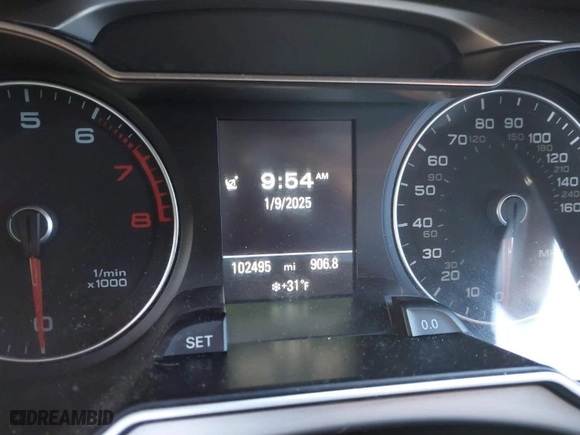 2015 Audi A4 Premium Plus with VIN WAUFFAFL2FN001028, listed as a IAAI auction lot 41266611 with 102,495 mi miles. Bid and sale history available at carsss.com. Image 7.