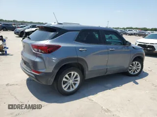 2021 Chevrolet TrailBlazer LS with VIN KL79MMS21MB180727, listed as a Copart auction lot 66133324 with 49,328 mi miles and Salvage Title. Bid and sale history available at DreamBid. Image 3.