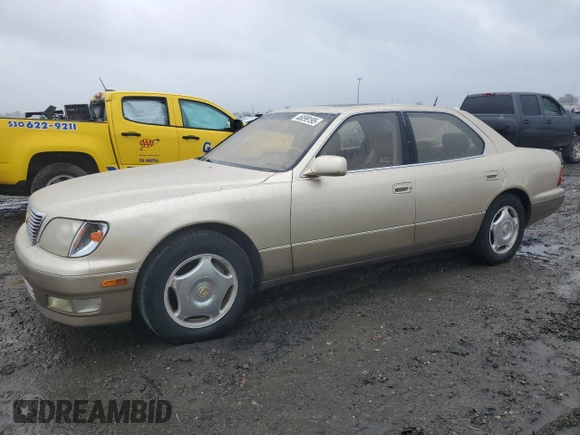 2000 Lexus LS 400 z VIN JT8BH28F2Y0180338, wystawiony jako Copart lot #46099195 z przebiegiem 241 041 mil mil oraz Szkoda całkowita • Salvage title. Historia ofert i sprzedaży dostępna na DreamBid. Obrazek 1.