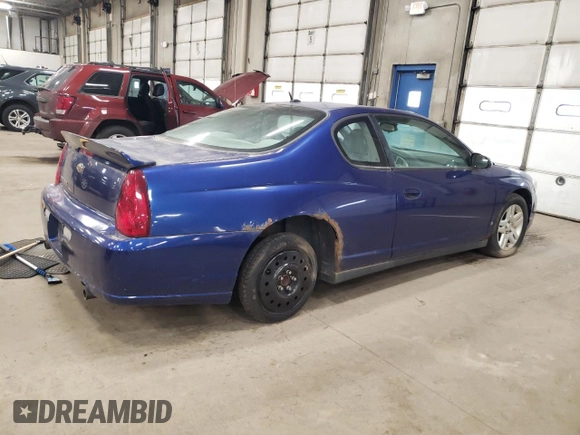 2006 Chevrolet Monte Carlo LT 3.9L with VIN 2G1WK161X69282469, listed as a Copart auction lot 48595425 with 158,310 mi miles and Clean Title. Bid and sale history available at carsss.com. Image 3.
