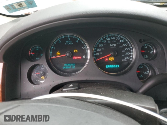 2008 Chevrolet Suburban LTZ with VIN 1GNFK16YX8R122709, listed as a Copart auction lot 78791524 with 265,847 mi miles and Salvage Title. Bid and sale history available at carsss.com. Image 9.