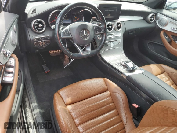 2017 Mercedes-Benz C 300 with VIN WDDWK4JB1HF432235, listed as a Copart auction lot 50295395 with Not Provided miles and Salvage Title. Bid and sale history available at DreamBid. Image 8.