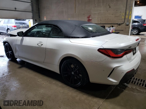 2023 BMW 4 Series 430i xDrive с VIN WBA43AT06PCM39686, выставлен на аукционе Copart как лот 60834325 с пробегом 17 728 миль миль и Списание • Salvage title. История ставок и продаж доступна на DreamBid. Изображение 2.