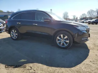2016 Acura MDX Advance with VIN 5FRYD4H9XGB032109, listed as a Copart auction lot 50984865 with 205,120 mi miles and Salvage title. Bid and sale history available at DreamBid. Image 4.