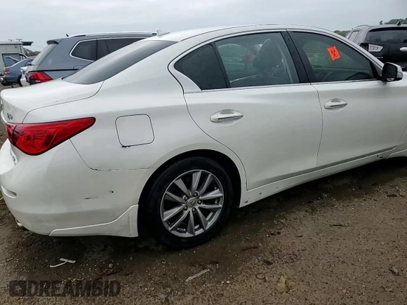 2017 Infiniti Q50 Premium with VIN JN1EV7AR3HM832887, listed as a Copart auction lot 57914975 with 62,878 mi miles and Salvage title. Bid and sale history available at DreamBid. Image 13.
