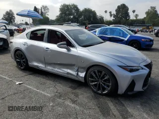 2024 Lexus IS 350 F Sport with VIN JTHGZ1B23R5081759, listed as a Copart auction lot 58436035 with 8,348 mi miles and Salvage title. Bid and sale history available at DreamBid. Image 4.