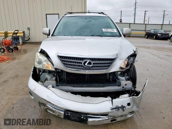 2006 Lexus RX 400h with VIN JTJGW31U762000555, listed as a Copart auction lot 54873185 with 191,579 mi miles and Salvage title. Bid and sale history available at DreamBid. Image 5.