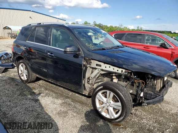 2015 Mercedes-Benz M 350 with VIN 4JGDA5JB1FA550043, listed as a Copart auction lot 54179235 with 187,840 mi miles and Salvage title. Bid and sale history available at DreamBid. Image 4.