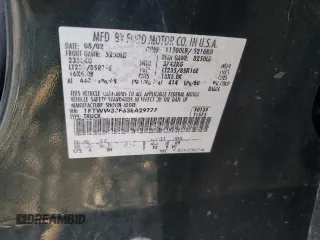 2003 Ford F-350 XL with VIN 1FTWW33F63EA29777, listed as a Copart auction lot 81047684 with 214,722 mi miles and Salvage Title. Bid and sale history available at DreamBid. Image 12.
