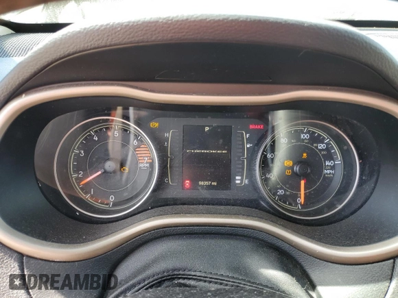2016 Jeep Cherokee Altitude with VIN 1C4PJLCB0GW319884, listed as a Copart auction lot 85431444 with 98,357 mi miles and Salvage Title. Bid and sale history available at carsss.com. Image 9.