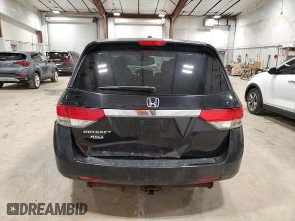 2015 Honda Odyssey EX-L with VIN 5FNRL5H69FB098699, listed as a Copart auction lot 53849785 with 134,800 mi miles and Clean Title. Bid and sale history available at DreamBid. Image 6.