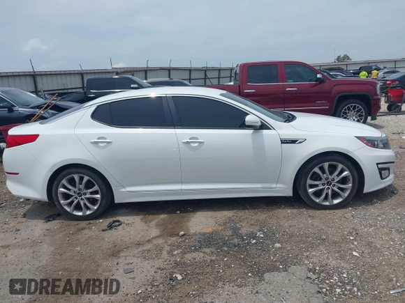 2015 Kia Optima SX Turbo with VIN 5XXGR4A61FG438242, listed as a IAAI auction lot 42344818 with 157,098 mi miles and . Bid and sale history available at DreamBid. Image 13.