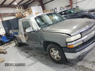 2001 Chevrolet Silverado 1500 LS with VIN 2GCEC19T911170282, listed as a Copart auction lot 55807415 with Not Provided miles and Salvage Title. Bid and sale history available at DreamBid. Image 4.