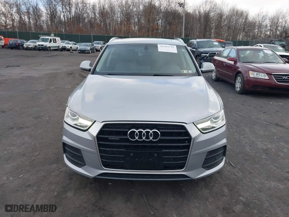 2017 Audi Q3 Premium with VIN WA1ECCFS1HR014286, listed as a IAAI auction lot 41582743 with 105,585 mi miles. Bid and sale history available at carsss.com. Image 12.