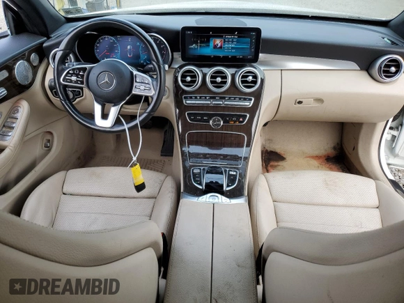 2021 Mercedes-Benz C 300 with VIN W1KWK8EB4MG058628, listed as a Copart auction lot 79281414 with 113,078 mi miles and Salvage Title. Bid and sale history available at DreamBid. Image 8.