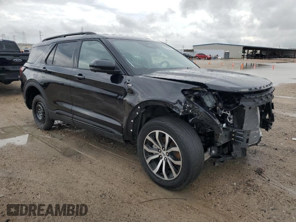 2025 Ford Explorer ST-Line with VIN 1FMUK8KHXSGB31438, listed as a Copart auction lot 54352865 with 721 mi miles and Salvage Title. Bid and sale history available at carsss.com. Image 4.
