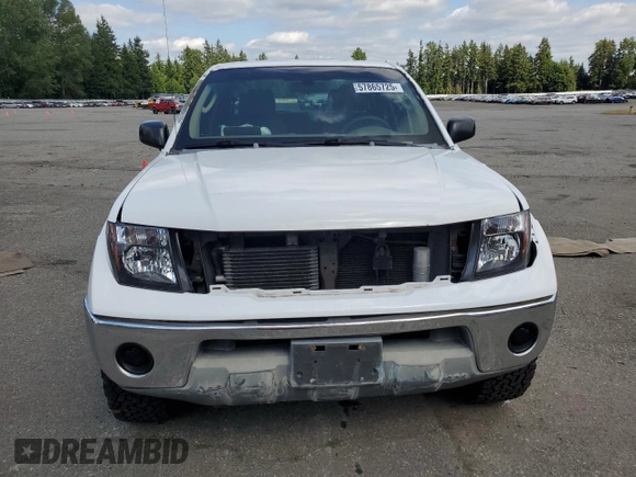 2006 Nissan Frontier SE with VIN 1N6AD07U36C427811, listed as a Copart auction lot 57865725 with 151,598 mi miles and Salvage title. Bid and sale history available at DreamBid. Image 5.
