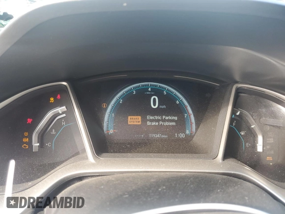 2017 Honda Civic Sedan EX-T with VIN 19XFC1F39HE029234, listed as a Copart auction lot 50640145 with 119,347 mi miles and Salvage Title. Bid and sale history available at carsss.com. Image 9.