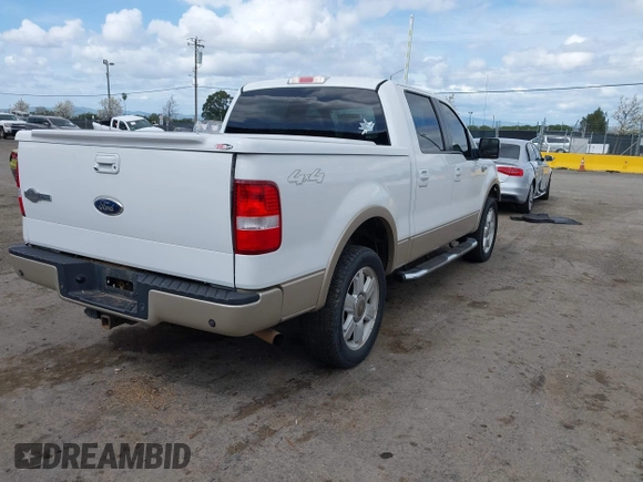 2008 Ford F-150 XLT with VIN 1FTPW14518KC75790, listed as a IAAI auction lot 41915721 with 214,995 mi miles. Bid and sale history available at carsss.com. Image 4.