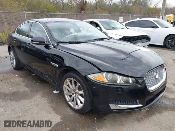 2013 Jaguar XF I4 RWD with VIN SAJWA0ES3DPS74714, listed as a IAAI auction lot 41298780 with 130,359 mi miles. Bid and sale history available at carsss.com. Image 1.