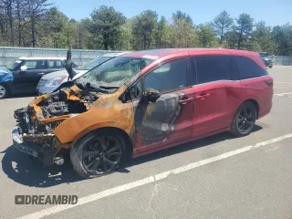 2023 Honda Odyssey Sport z VIN 5FNRL6H75PB054179, wystawiony jako Copart lot #43138245 z przebiegiem Nie podano mil oraz Szkoda całkowita • Salvage title. Historia ofert i sprzedaży dostępna na DreamBid. Obrazek 1.