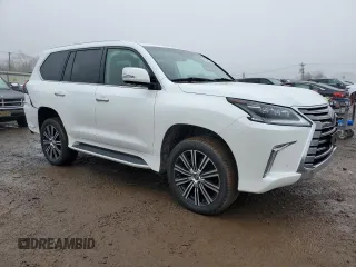2018 Lexus LX with VIN JTJHY7AX7J4257535, listed as a Copart auction lot 83635384 with 67,720 mi miles and Salvage Title. Bid and sale history available at carsss.com. Image 4.