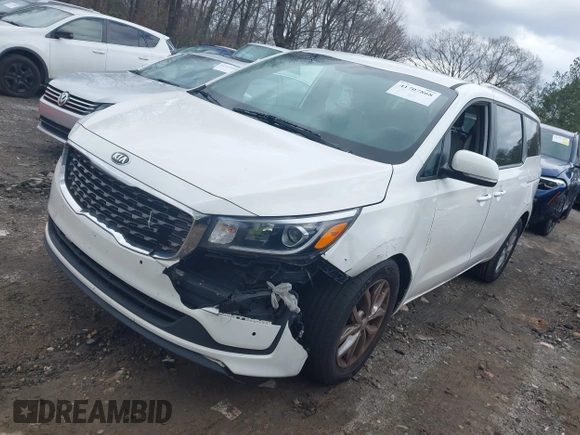 2021 Kia Sedona EX with VIN KNDMB5C11M6671063, listed as a IAAI auction lot 41707868 with 130,891 mi miles. Bid and sale history available at carsss.com. Image 21.