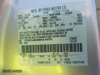 2009 Ford Escape Hybrid with VIN 1FMCU49389KA14781, listed as a IAAI auction lot 41409142 with 155,728 mi miles. Bid and sale history available at carsss.com. Image 9.