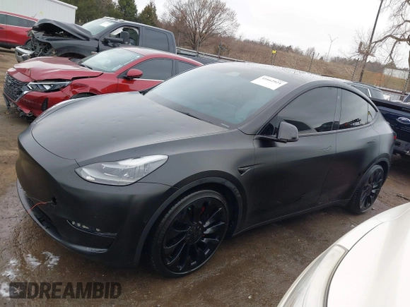 2022 Tesla Model Y Performance z VIN 7SAYGDEF4NF350696, wystawiony jako IAAI lot #41662924 z przebiegiem 36 747 mil mil oraz . Historia ofert i sprzedaży dostępna na DreamBid. Obrazek 14.