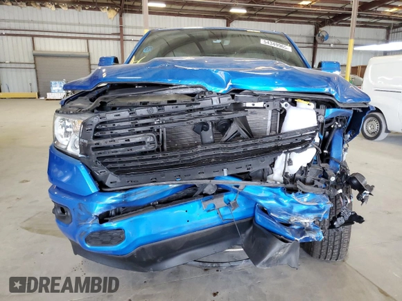 2020 Ram 1500 Big Horn with VIN 1C6SRFFT4LN345243, listed as a Copart auction lot 54349965 with 72,751 mi miles and Salvage Title. Bid and sale history available at carsss.com. Image 5.