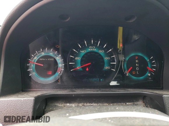2010 Ford Fusion SE with VIN 3FAHP0HA0AR196511, listed as a Copart auction lot 52506265 with 118,963 mi miles and Salvage Title. Bid and sale history available at DreamBid. Image 9.