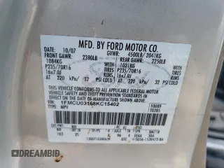 2008 Ford Escape XLT с VIN 1FMCU03168KC15402, выставлен на аукционе Copart как лот 61370205 с пробегом 215 441 миль миль и Чистый • Clean title. История ставок и продаж доступна на DreamBid. Изображение 12.