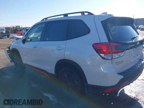 2023 Subaru Forester Sport with VIN JF2SKAJC7PH477135, listed as a IAAI auction lot 41265315 with 13,065 mi miles. Bid and sale history available at carsss.com. Image 14.