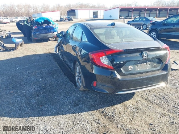 2019 Honda Civic Sedan EX-L with VIN 19XFC1F73KE211652, listed as a IAAI auction lot 41816810 with 74,353 mi miles. Bid and sale history available at carsss.com. Image 3.