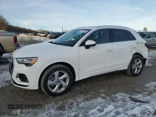 2022 Audi Q3 Premium with VIN WA1AUCF32N1002159, listed as a Copart auction lot 86177364 with 29,458 mi miles and Salvage Title. Bid and sale history available at carsss.com. Image 1.