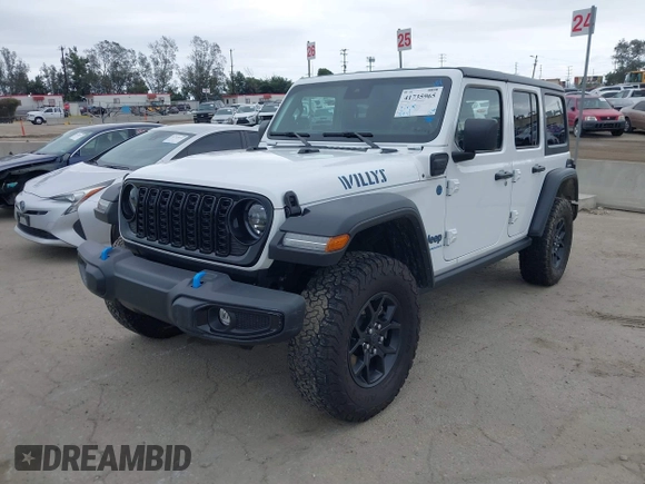 2024 Jeep Wrangler Willys z VIN 1C4RJXN66RW146102, wystawiony jako IAAI lot #41735965 z przebiegiem 12 092 mil mil oraz . Historia ofert i sprzedaży dostępna na DreamBid. Obrazek 17.